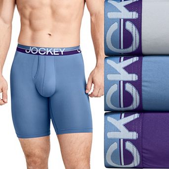 Men's Jockey® 3-Pack Infinite Cool Microfiber Stretch 8" Long Leg Boxer Brief