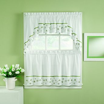 CHF Clover 5 pc Swag Tiers and Valance Set
