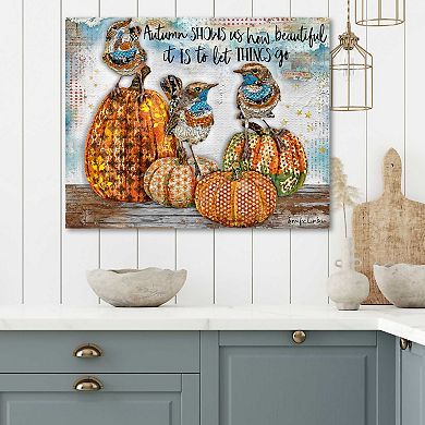 COURTSIDE MARKET Beautiful Autumn Canvas Wall Art