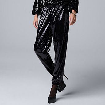 Women's Simply Vera Vera Wang Sequin Joggers