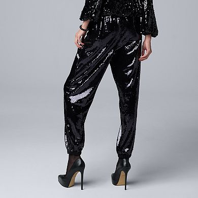 Women's Simply Vera Vera Wang Sequin Joggers
