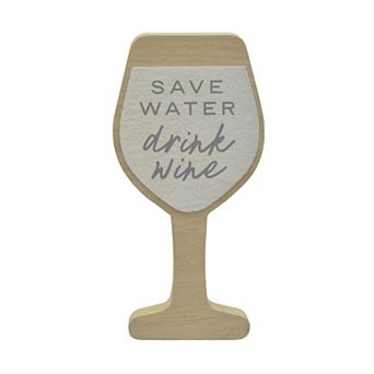 Belle Maison Wine Glass Shaped Caption Box Table Decor