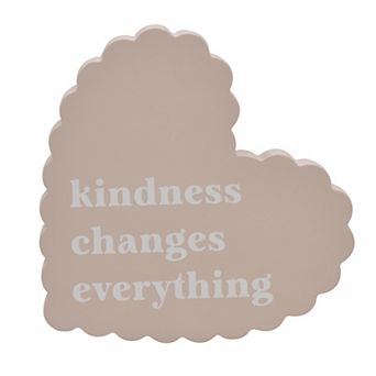 Belle Maison Heart Shaped Kindness Caption Box Table Decor