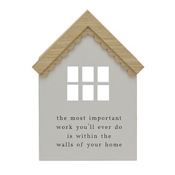 Belle Maison House Shaped Caption Box Table Decor