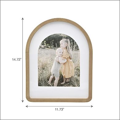 Belle Maison 8" x 10" Matted Arched Wooden Wall Frame