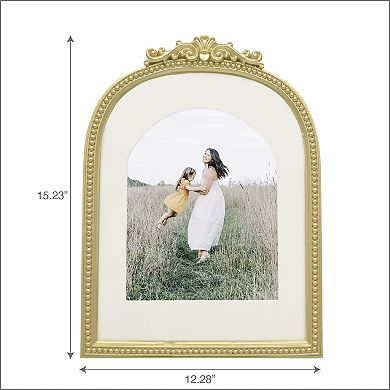 Belle Maison 8" x 10" Matted Beaded Arch Wall Frame