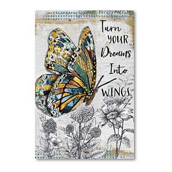 COURTSIDE MARKET Turn Your Dreams Canvas Wall Art