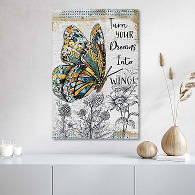 COURTSIDE MARKET Turn Your Dreams Canvas Wall Art