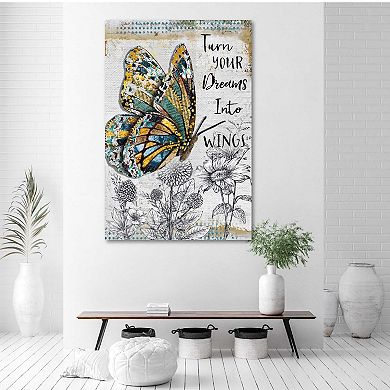 COURTSIDE MARKET Turn Your Dreams Canvas Wall Art