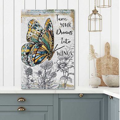 COURTSIDE MARKET Turn Your Dreams Canvas Wall Art