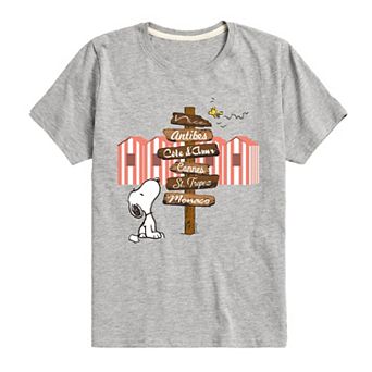 Boys 8-20 Peanuts Snoopy Destination Sign Graphic Tee
