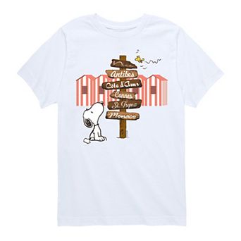 Boys 8-20 Peanuts Snoopy Destination Sign Graphic Tee