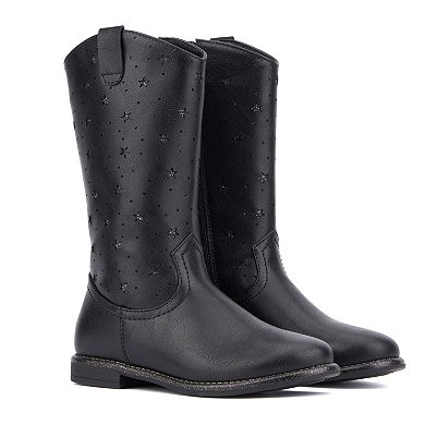 Olivia Miller Laser Cut Star Girls' Boots