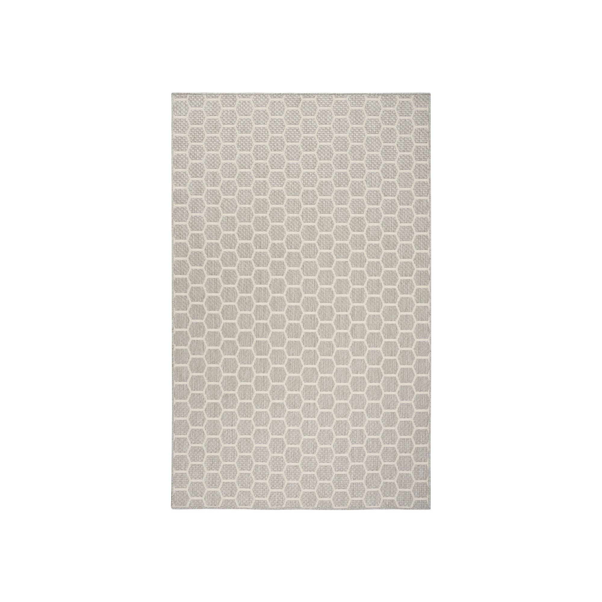 Nourison Reversible Indoor / Outdoor Geometric Rug, Gray