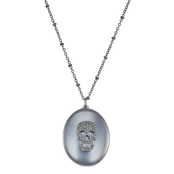 Simply Vera Vera Wang Skull Locket Necklace