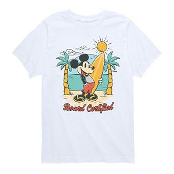 Disney's Mickey Mouse Boys 8-20 Board Certified Graphic Tee