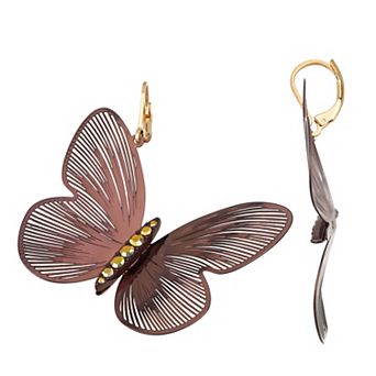 Simply Vera Vera Wang Butterfly Drop Earrings
