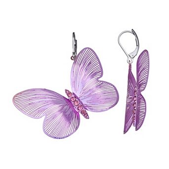 Simply Vera Vera Wang Butterfly Drop Earrings