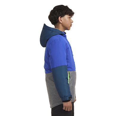 Boys 8-20 Hurley Colorblock Heavyweight Water Resistant Snowboard Jacket