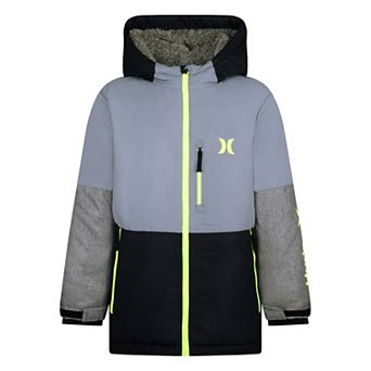 Boys 8-20 Hurley Colorblock Heavyweight Water Resistant Snowboard Jacket
