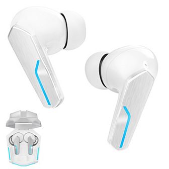 TrueBuds Armor Wireless Earbuds - Bluetooth 5.3, 15hr Battery, LED Charging Case
