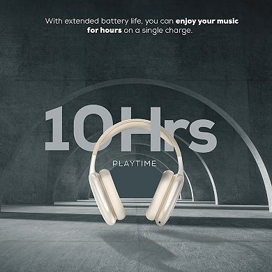 Gabba Goods Wireless Over Ear Bluetooth Headphones With Microphone