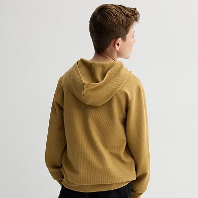 Boys 8-20 Layer 8 Waffle Weave Hoodie