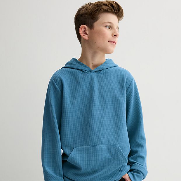 Boys 8-20 Layer 8 Waffle Weave Hoodie