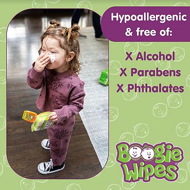 Boogie Brand Saline Nose Wipes Unscented 90 Ct