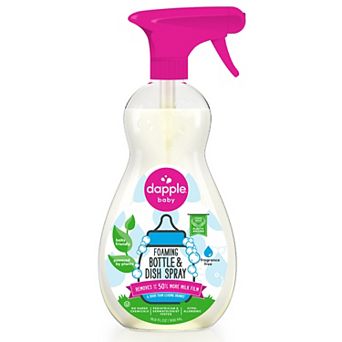 Dapple Baby Foaming Power Bottle and Dish Fragrance Free Spray 16.9oz