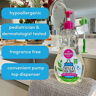 Dapple Baby Bottle & Dish Soap Refill Fragrance Free 16.9oz