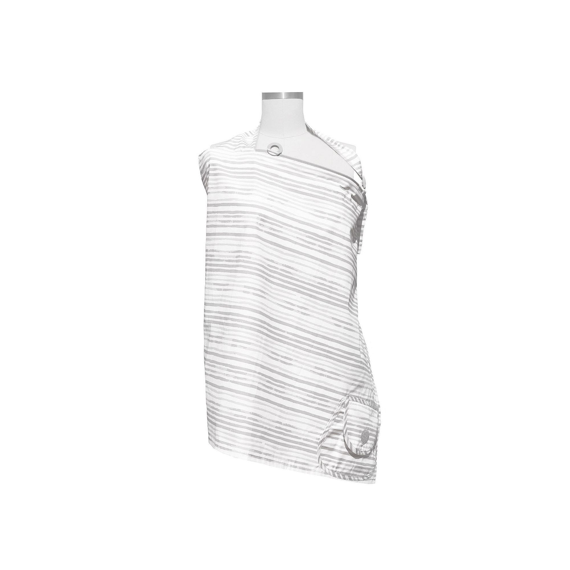 Boppy Nursing Cover, Gray Watercolor Stripe