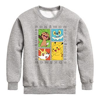 Boys 8-20 Pokemon Grid Fleece Sweatshirt