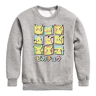 Boys 8-20 Pokemon Pastel Pikachu Expression Fleece Sweatshirt