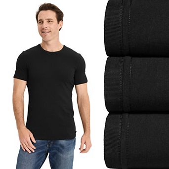 Men's Jockey® 3-Pack Smooth Fit Cotton Stretch Crew Neck Undershirt
