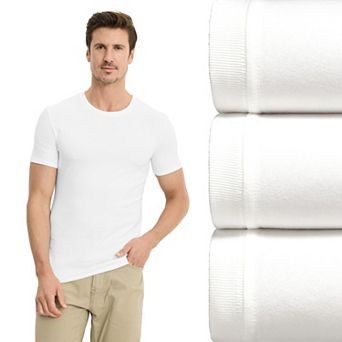 Men's Jockey® 3-Pack Smooth Fit Cotton Stretch Crew Neck Undershirt