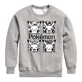 Boys 8-20 Pokemon Wagara Pikachu Grid Fleece Sweatshirt