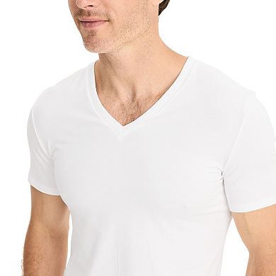 Men's Jockey 3-Pack Smooth Fit Cotton Stretch V-Neck Undershirt