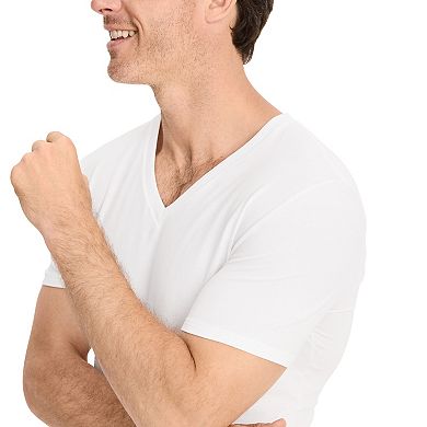 Men's Jockey 3-Pack Smooth Fit Cotton Stretch V-Neck Undershirt