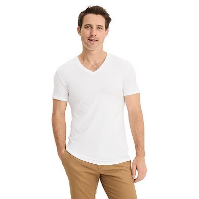 Men's Jockey 3-Pack Smooth Fit Cotton Stretch V-Neck Undershirt