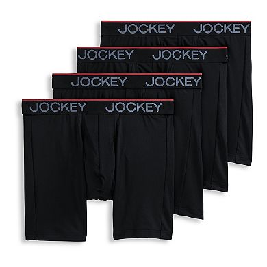 Men's Jockey® Chafe-Proof Pouch Microfiber 6" 3-Pack +1 Bonus Boxer Briefs
