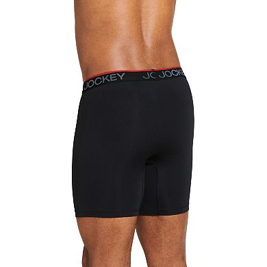 Men's Jockey® Chafe-Proof Pouch Microfiber 6" 3-Pack +1 Bonus Boxer Briefs
