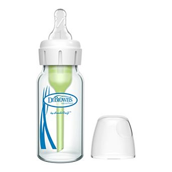 Dr. Brown's Natural Flow® Anti-Colic Options+™ 4-oz. Narrow Glass Baby Bottle