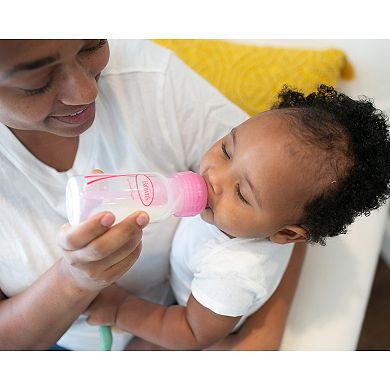 Dr. Brown's Natural Flow Anti-Colic Options+ 3-Pack 4-oz. Narrow Baby Bottles - Pink