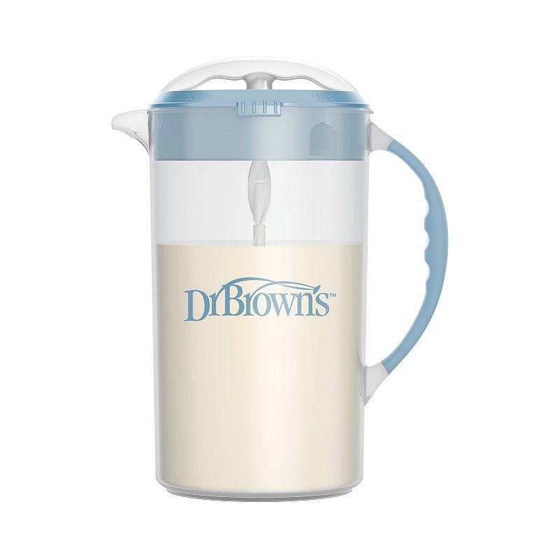 Dr. Brown's Baby Formula Mixing Pitcher with Locking Lid & No Drip Spout - 32oz - Light Blue