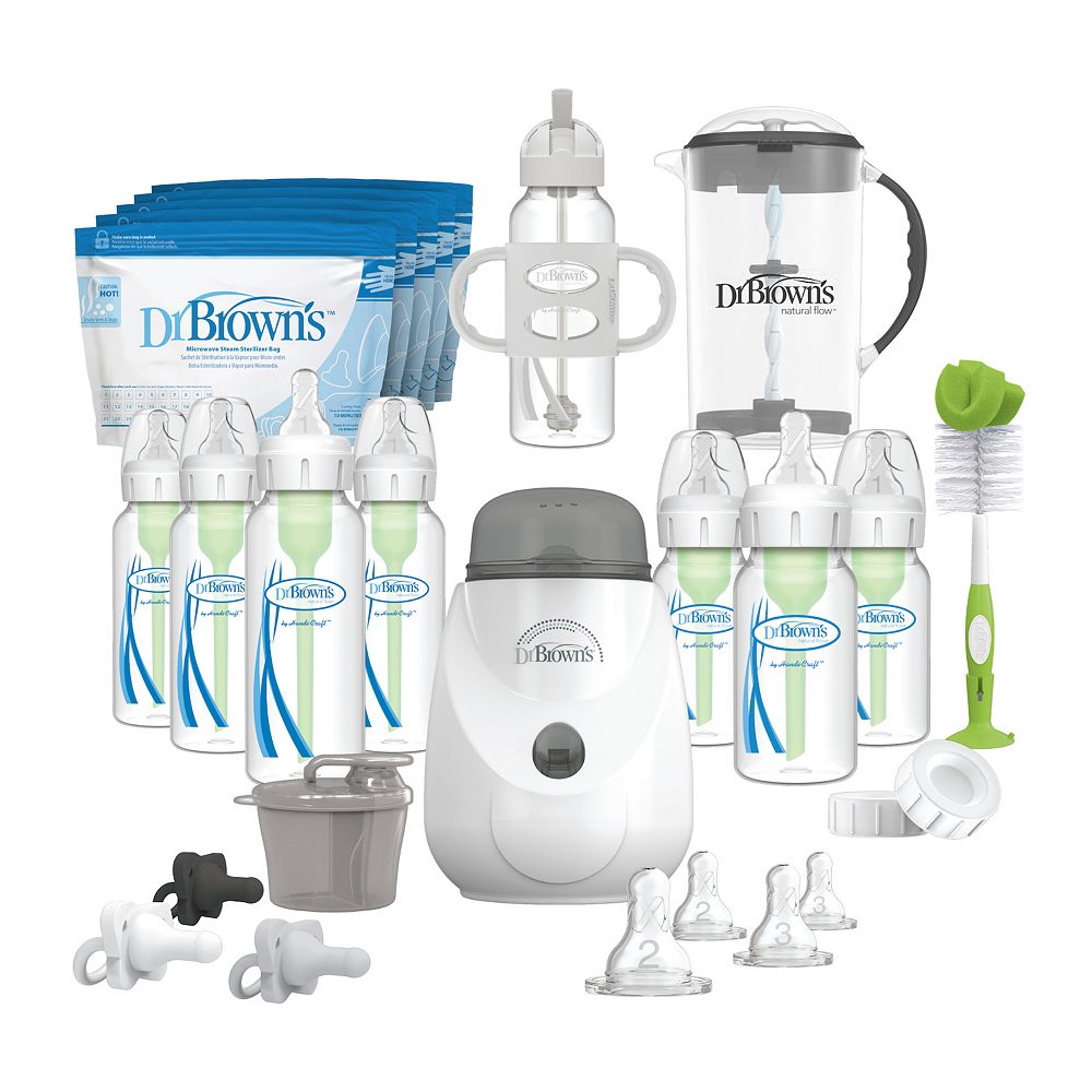 Brown's Anti-Colic Options+ Narrow Baby Bottle All-In-One 34