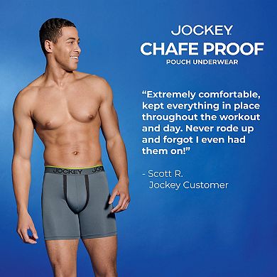 Men's Jockey® 3+1 Bonus Pack Chafe-Proof Pouch Microfiber 8.5" Boxer Briefs