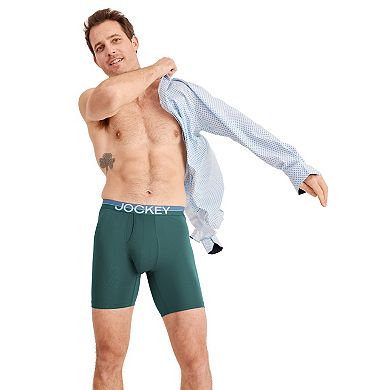 Men's Jockey® 3+1 Bonus Pack Infinite Cool Microfiber Stretch 8" Long Leg Boxer Briefs