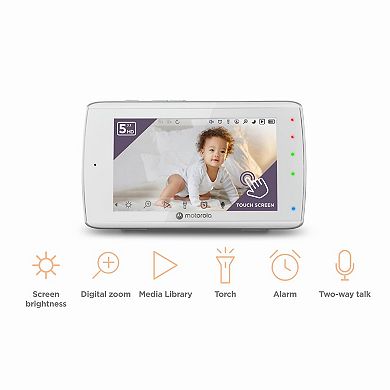 Motorola VM36XL Touch 5-in. Wi-Fi Video Baby Monitor