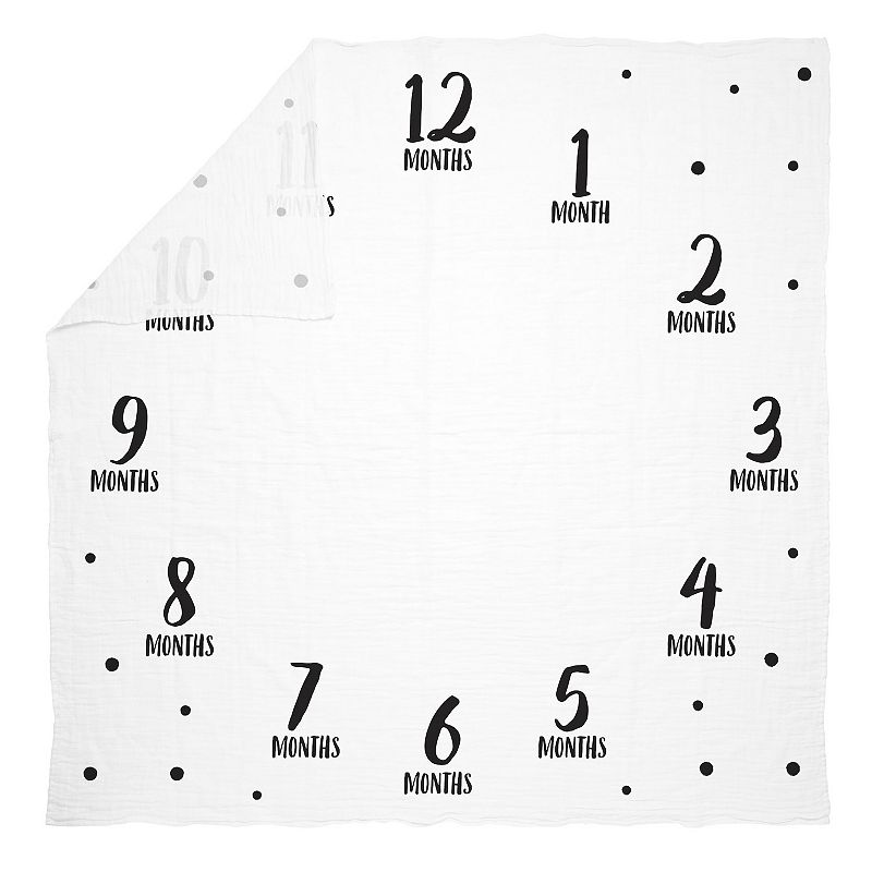 Pearhead Watch Me Grow Photo Blanket, White